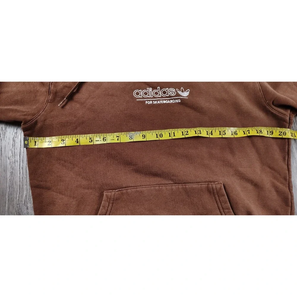 Adidas S 4.0 Strike Through Hoodie Skateboarding Pullover Trefoil Brown IJ0982 *